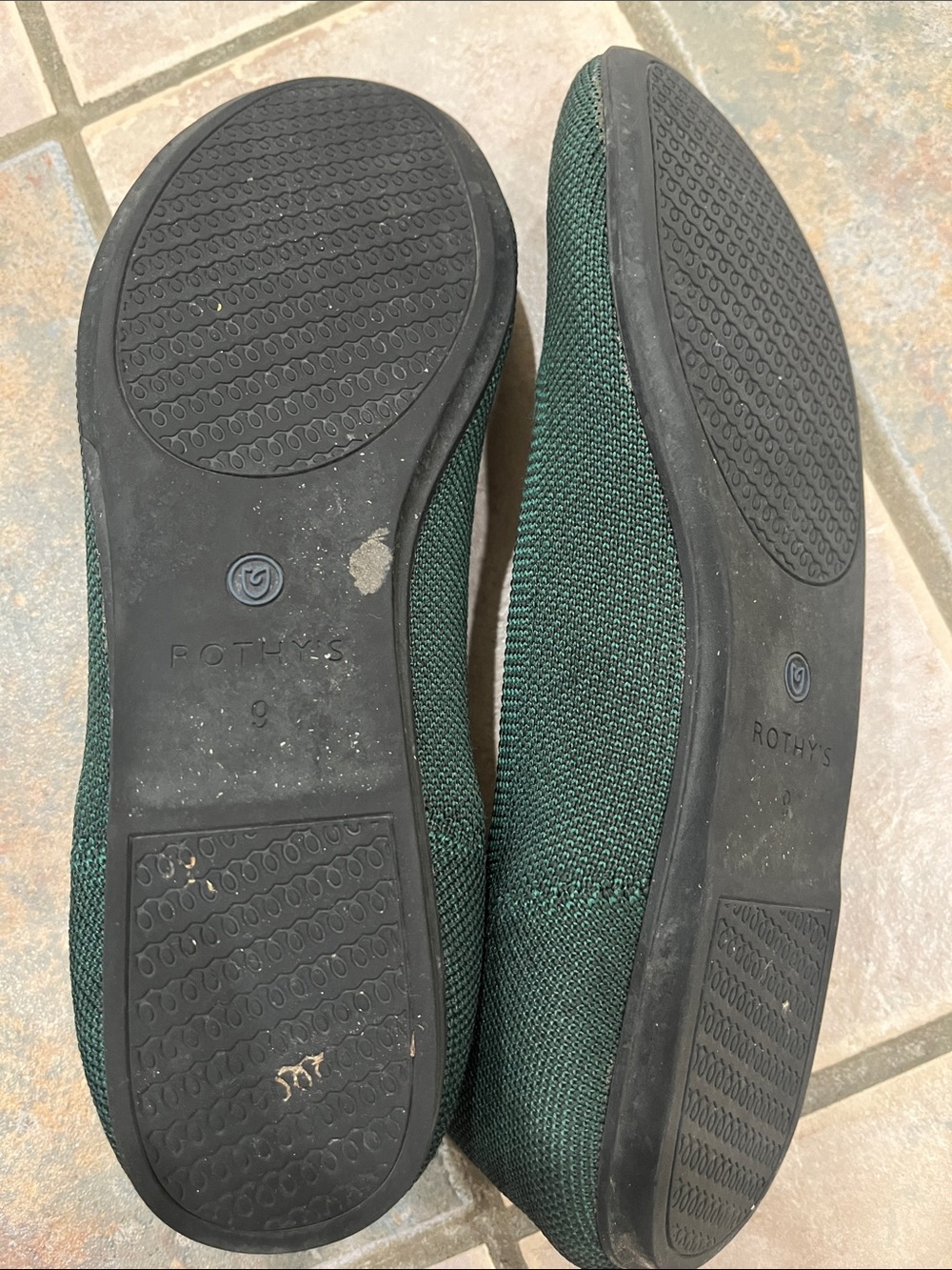 Rothy’s dark green ballet flats 9 - Picture 4 of 6